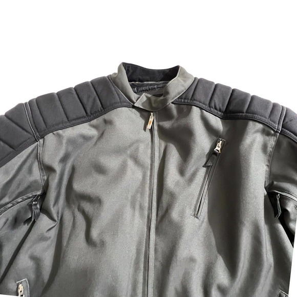 Power Trip Motorcycle 3XL Polyester Jacket Armored Padded Back Elbows Black - Picture 3 of 12